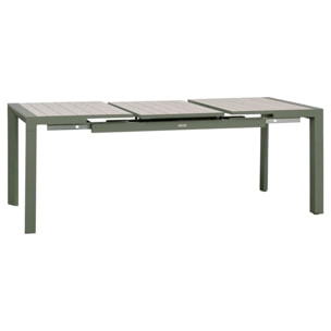 Table de jardin 8 places extensible Evasion beige lin/laurier
