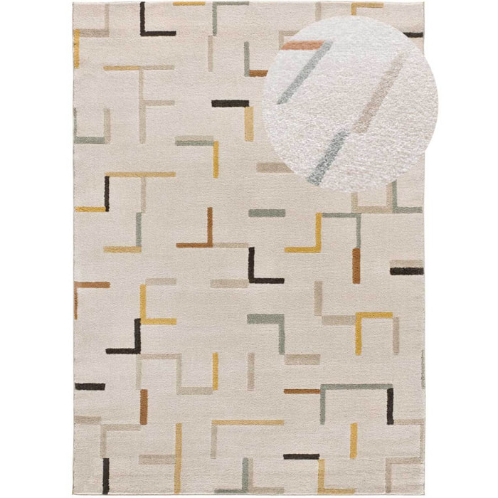 DOMUS Alfombra de estilo escandinavo multicolor, varias medidas disponibles.