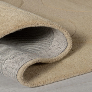 Tapis en laine rond GIGI Beige