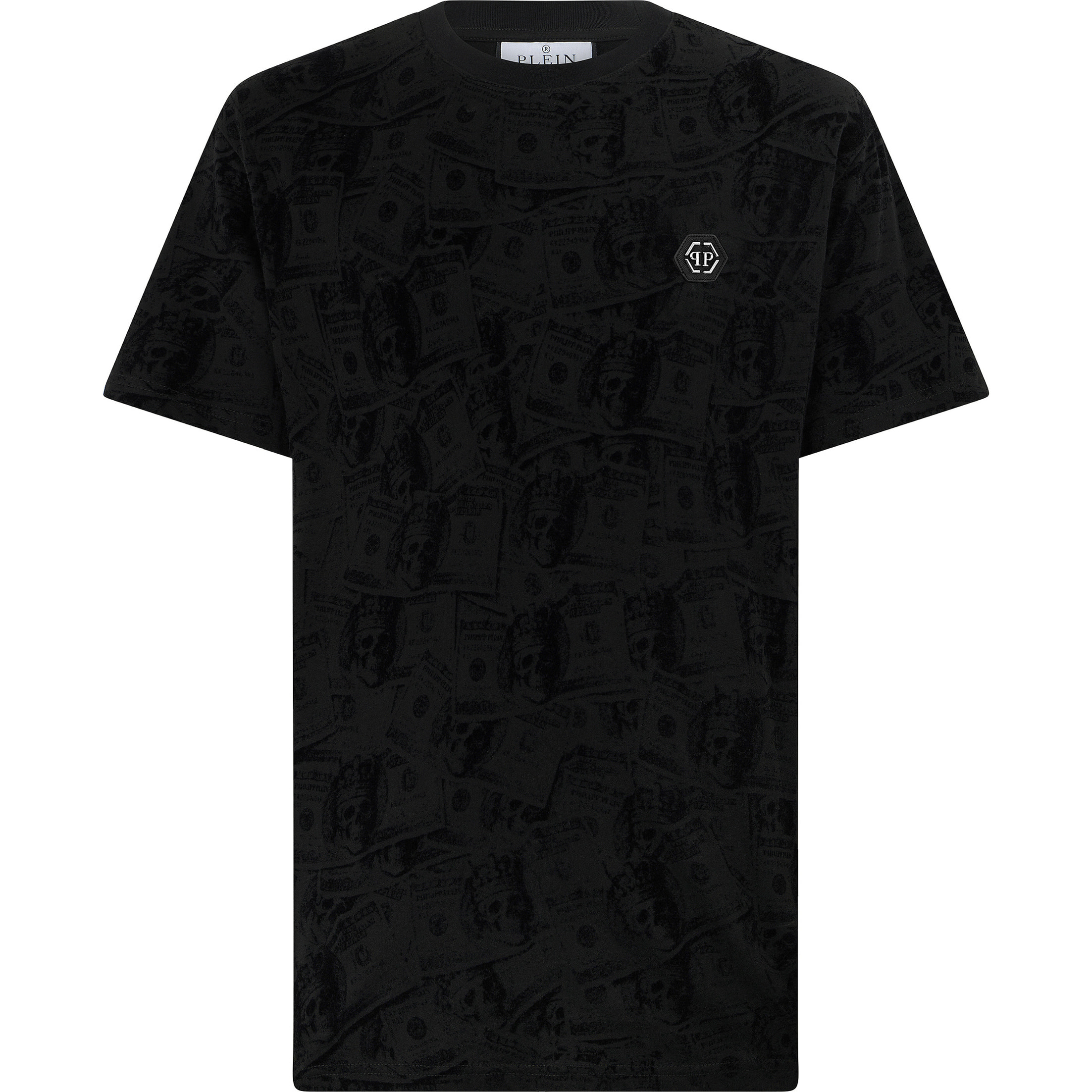 PHILIPP PLEIN Camiseta de cuello redondo y manga corta