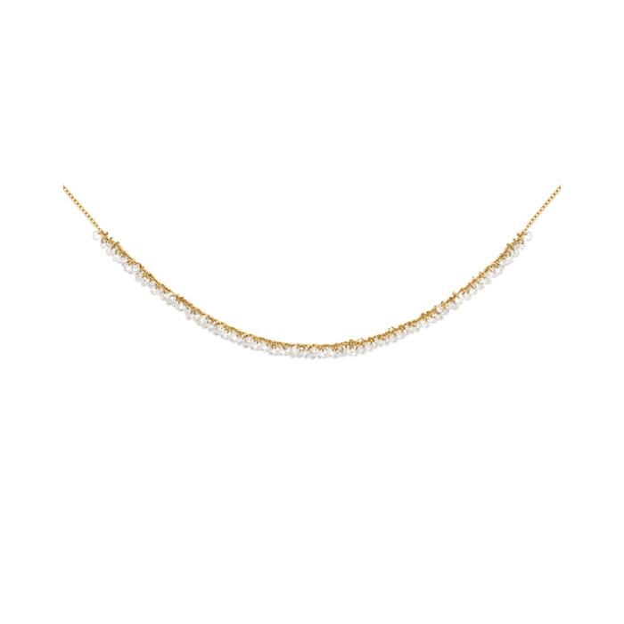 Collar Starlight Sky Acero Baño Oro