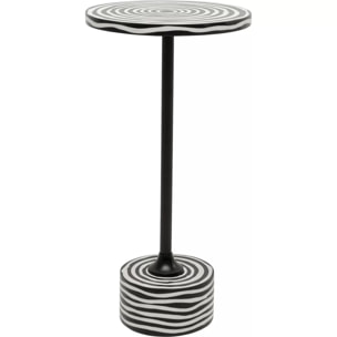 Table d'appoint Domero Swirl 25cm noire Kare Design