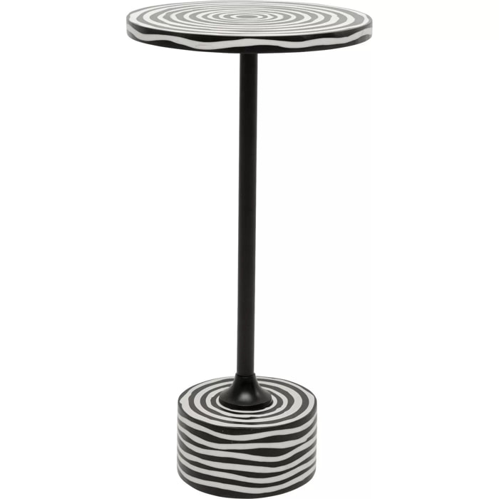Table d'appoint Domero Swirl 25cm noire Kare Design