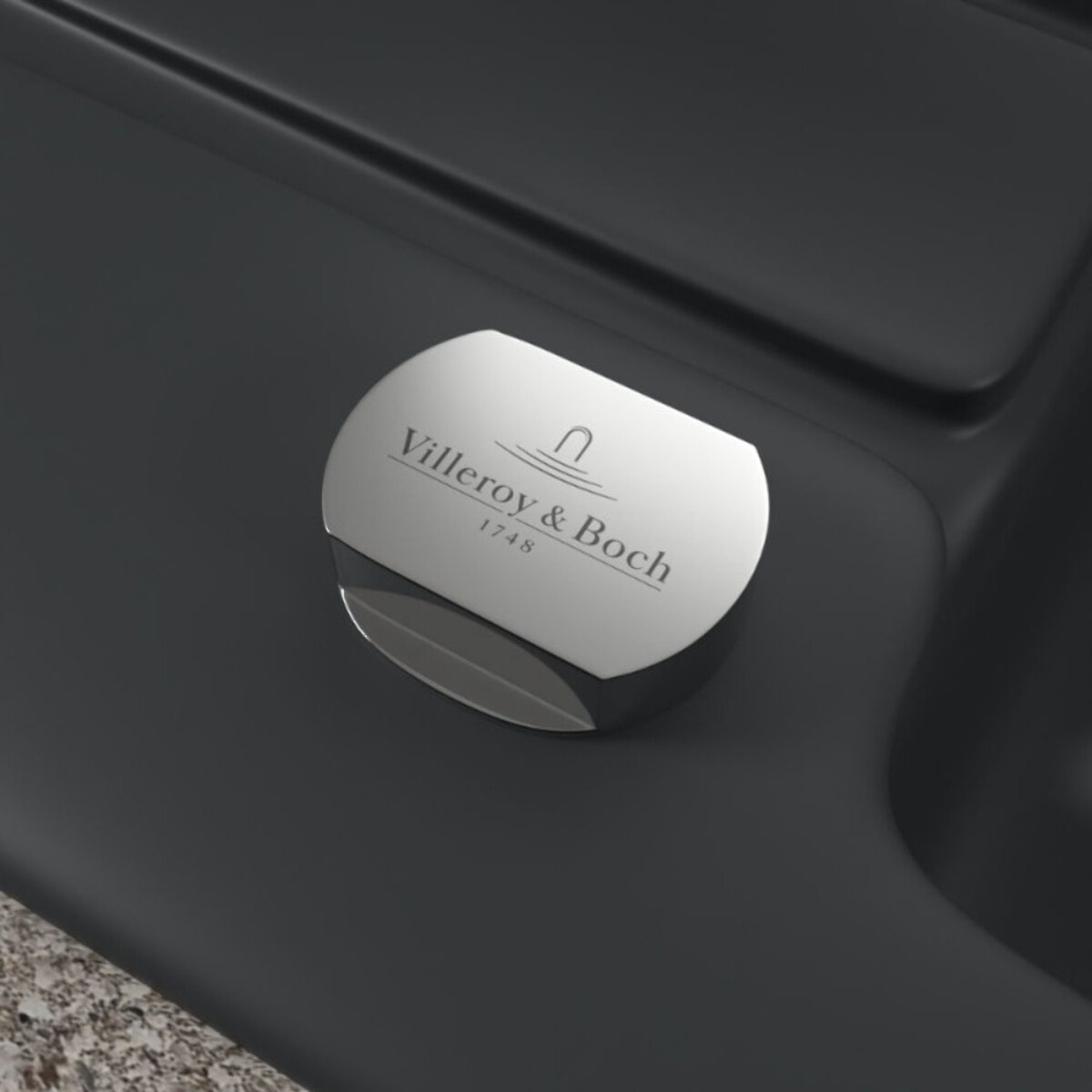 Evier 1 bac Architectura 60 Pure Black avec vidage automatique