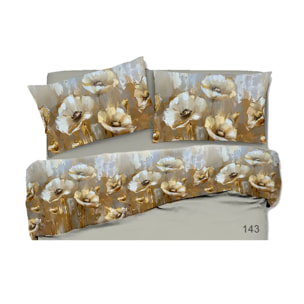 Completo Lenzuola Balzate 2 piazze Relax 143 100% Cotone e Made in Italy con stampa digitale HD
