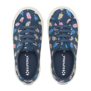 Le Superga Bambino/a Blu 3750 Kids Ice Lolly Print Leggera