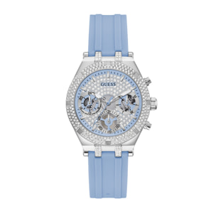 Reloj Guess GW0407L1 Mujer Analogico Cuarzo con Correa de Silicona
