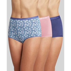 Pack de tres bragas altas de algodón orgánico
