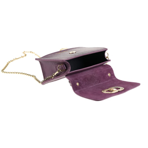 Borsa a mano da donna Made in Italy - Modello Aurélia Nova - 100% pelle - 19.5 x 10.0 x 7.0 cm