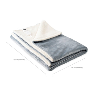 Coperta Elettrica Heklet InnovaGoods Bianco Grigio 130 x 180 cm 160 W - Bianco