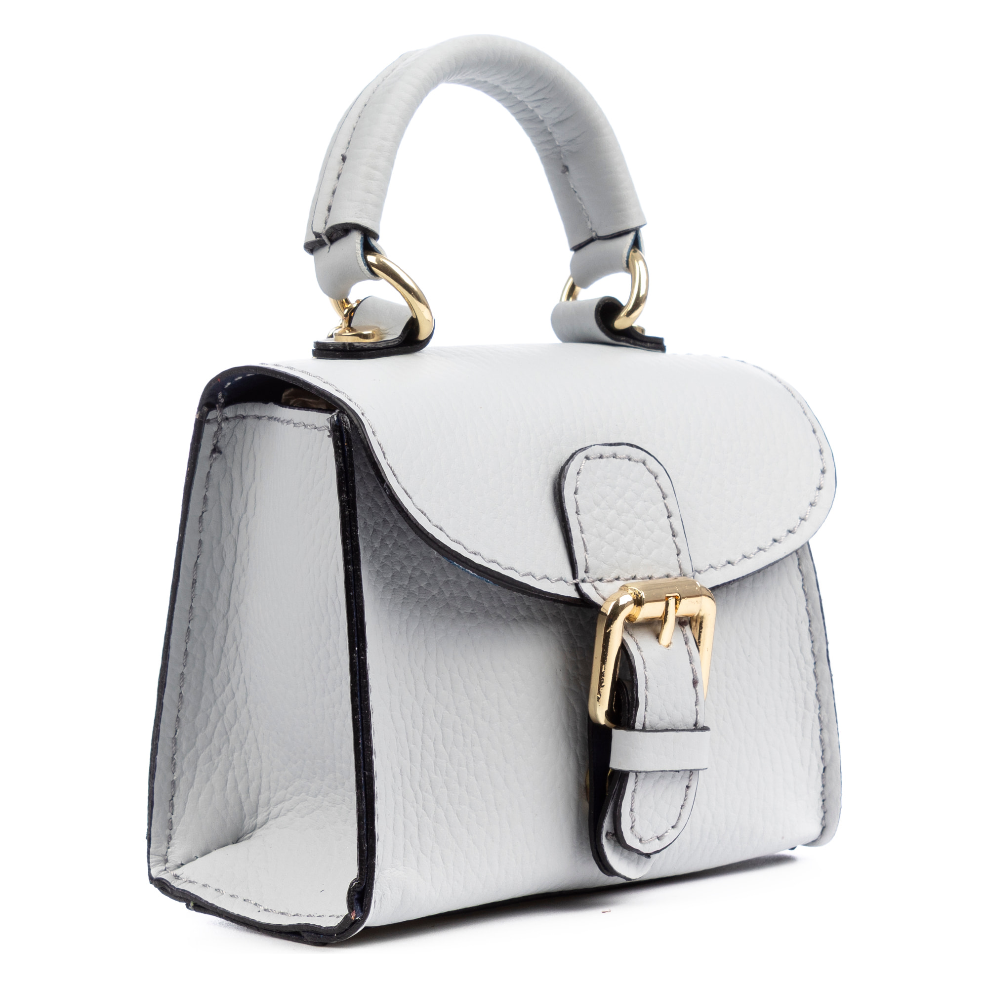 Annicco mini bolso de mano y bandolera mujer. Piel auténtica acabado Dollaro.