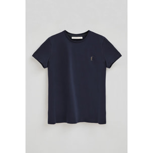 Camiseta azul marino con logo Rigby Go Gold