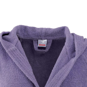 Bassetti Morbido Accappatoio 360 gr con Cappuccio 100% Cotone Uomo Donna Spugna Taglie Forti - ITALY Designed - Collezione VIVIAN - AMETISTA LA