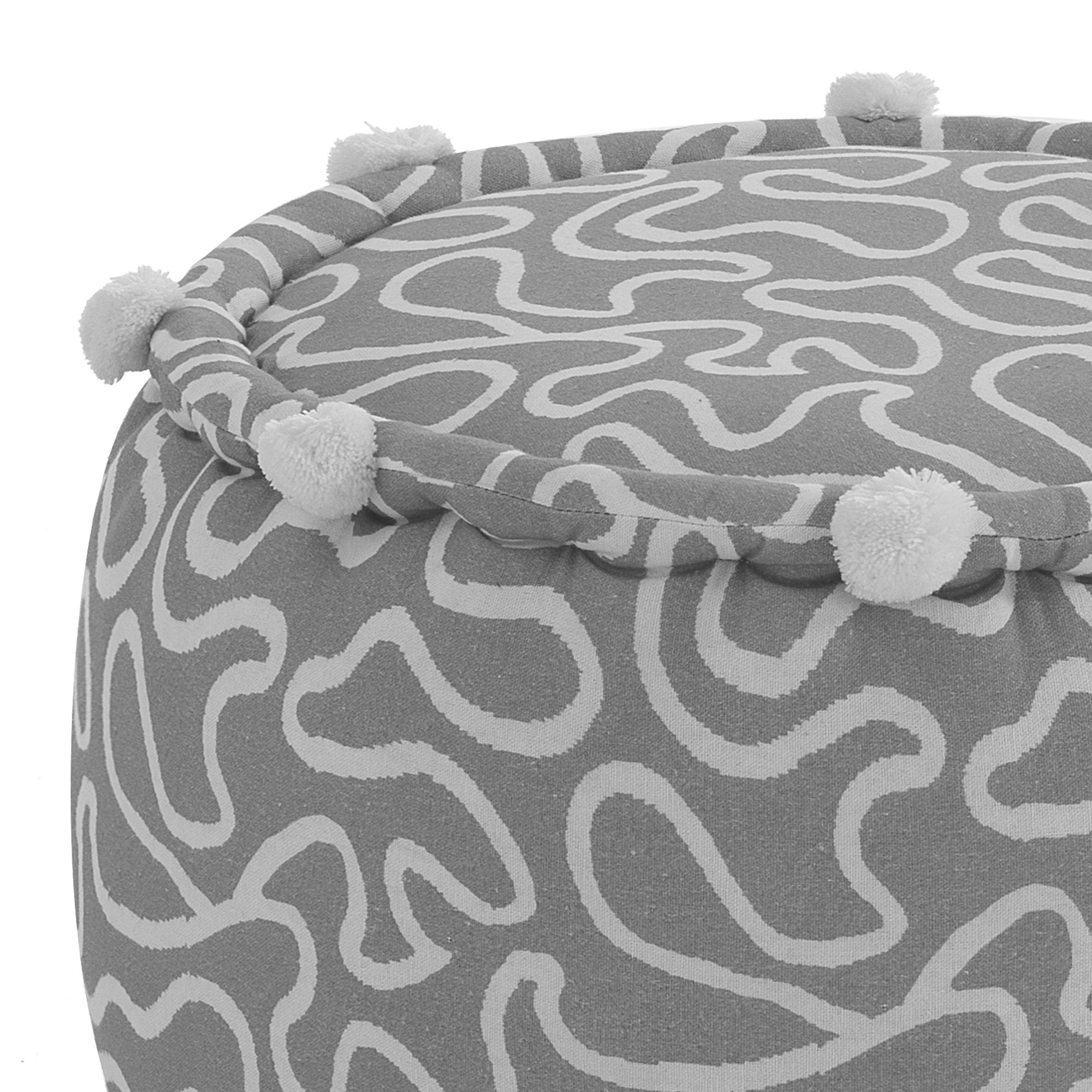 Tomasucci TANGLE 1 pouf rond Gris