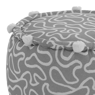 Tomasucci TANGLE 1 pouf rond Gris