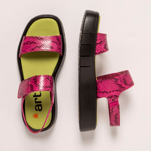 Sandalias 1854F SNAKE FUXIA/ MALAGA color Fuxia