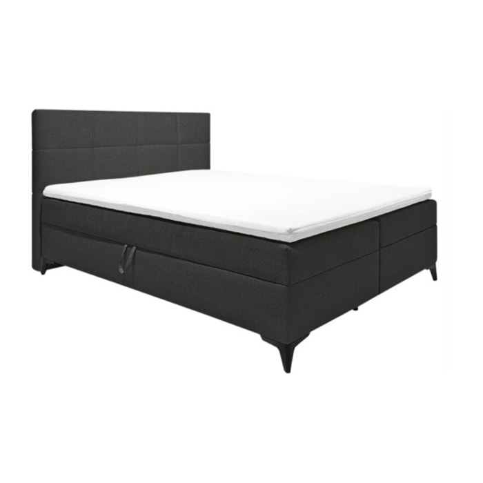 Lit boxspring 160x200 avec coffre - TRESSERVE