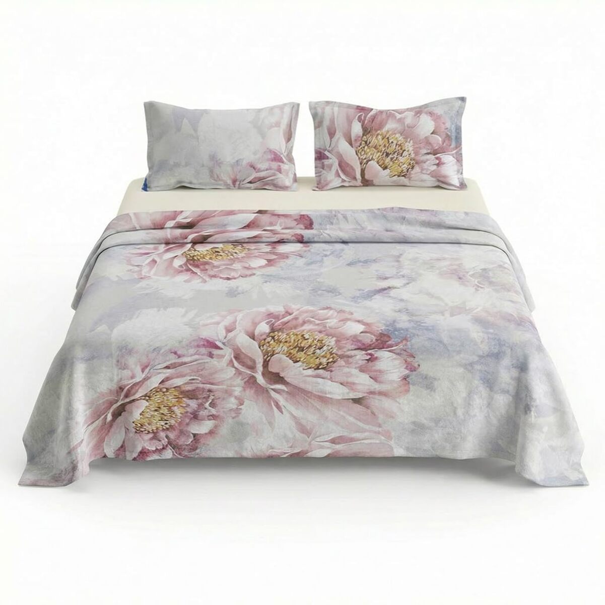 Set completo letto matrimoniale 100% cotone, 180x200 cm, con Stampa Digitale di Alta Qualità, Intrecci