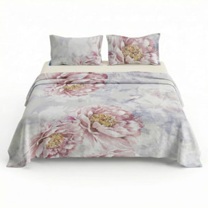 Set completo letto matrimoniale 100% cotone, 180x200 cm, con Stampa Digitale di Alta Qualità, Intrecci