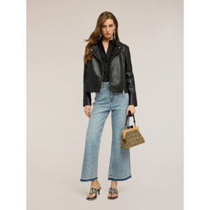 Motivi - Jeans palazzo con aplicaciones de strass - Light - blue