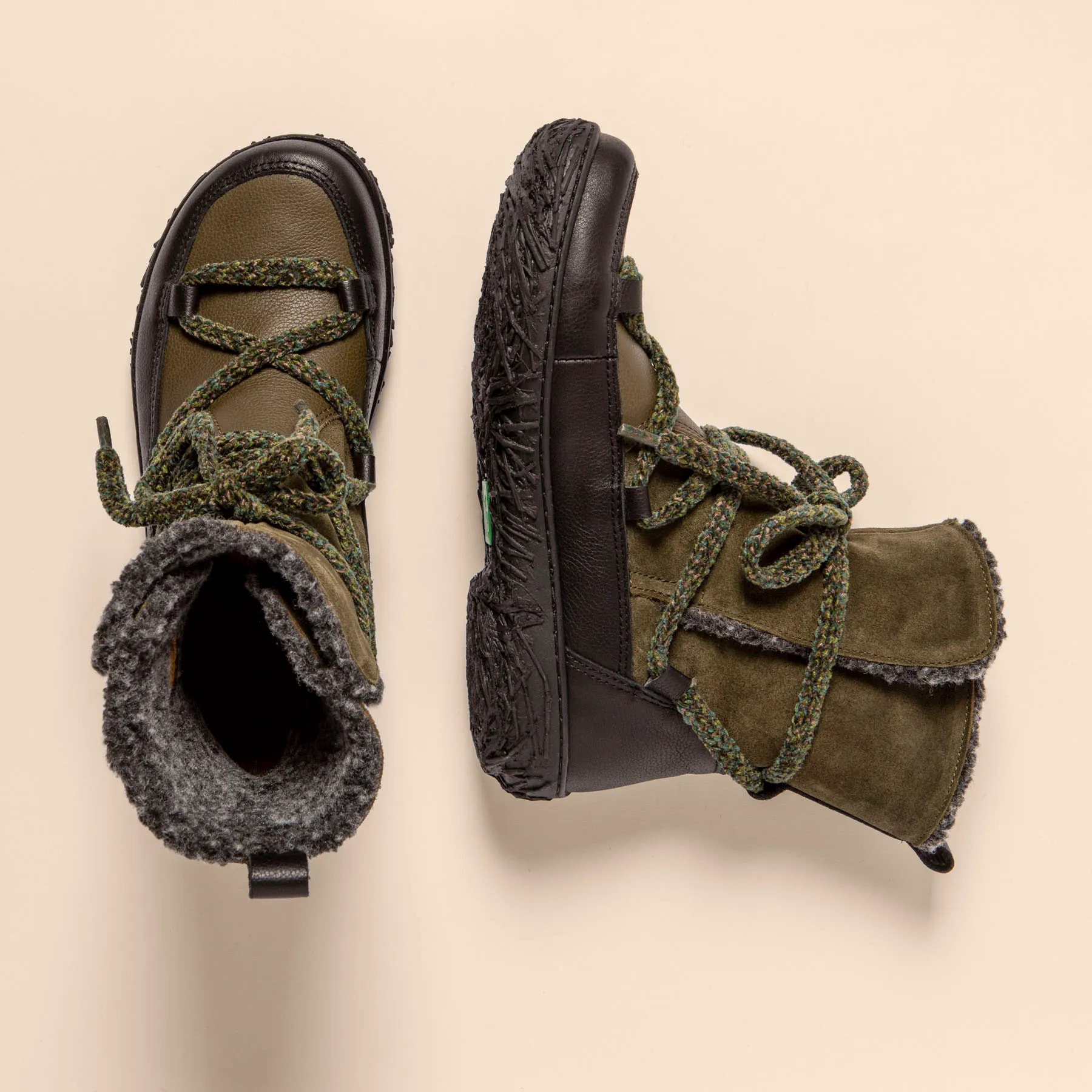 Botines N5455 MULTI LEATHER BLACK-FOREST/ NIDO color Black-forest