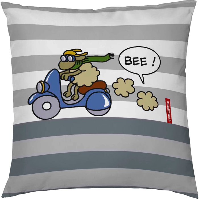 Funda Cojín Deco 65x65 cm Scooter - 100% algodón -