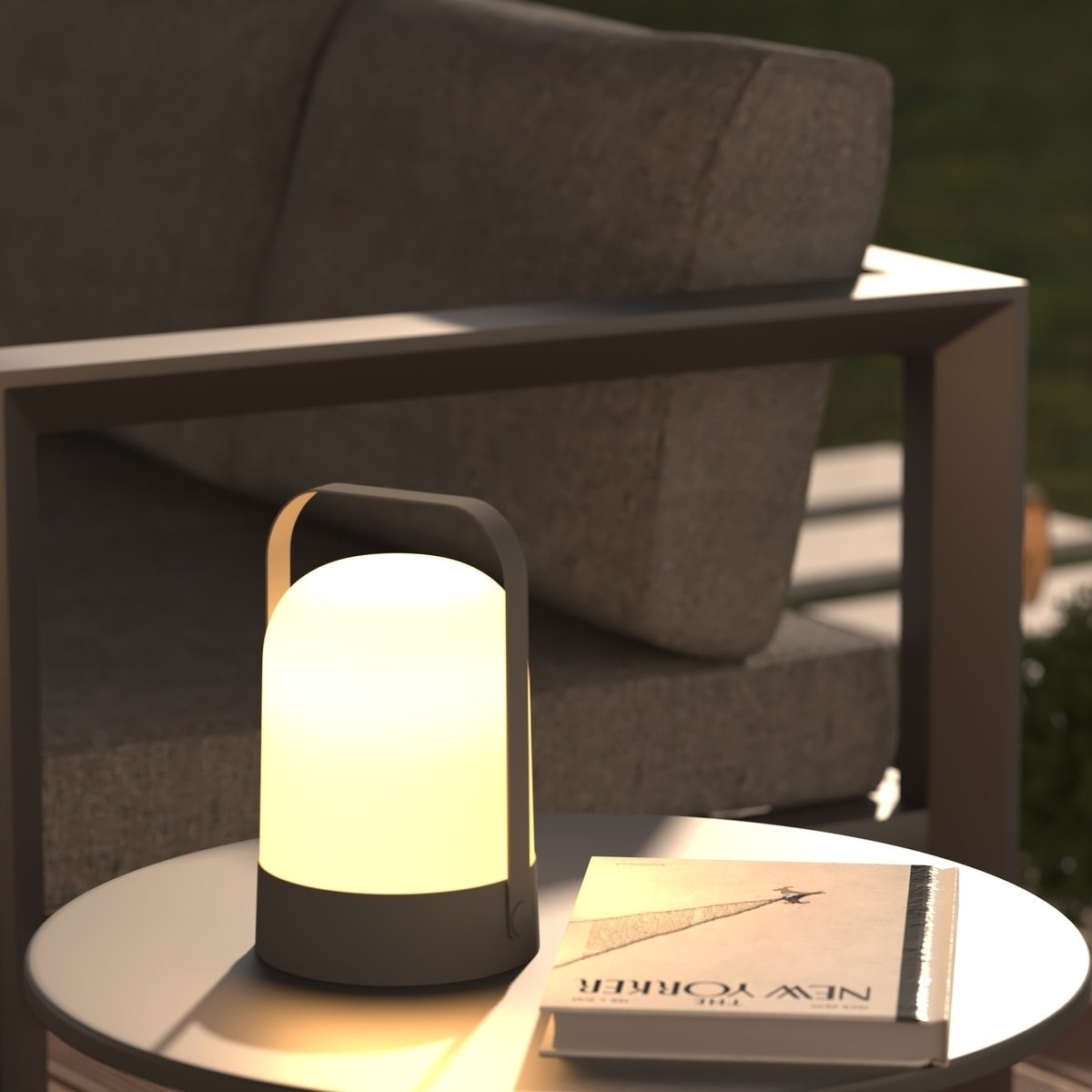 Lampe extérieur portative H22cm