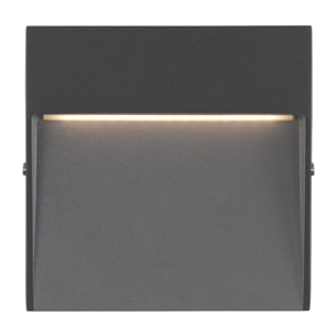 Forlight Nod Square - Foco LED Exterior IP65 de Superficie para Pared. Lámpara de Pared para Señalizar Caminos | Escaleras y Ro