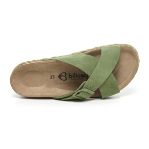 SANDALO CON ZEPPA BILLOWY VERDE