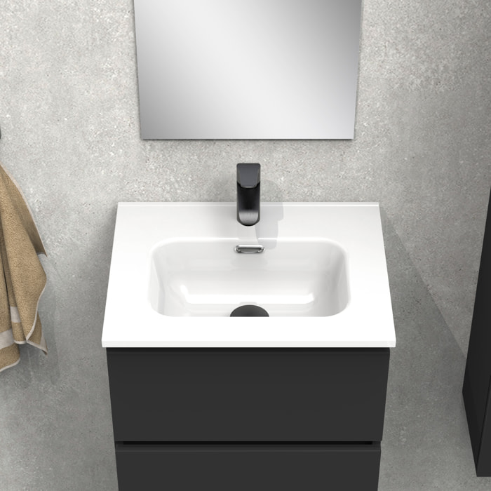 Conjunto de baño IRONA 3C, 50cm, incluye lavabo y espejo