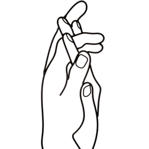 PANNELLO IN FERRO SIMPLY HANDS CM 40X1X55