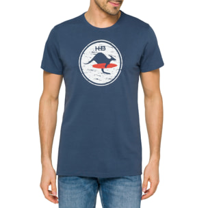 Camiseta de algodón 150 gr Hot Buttered Venice azul