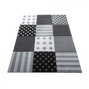 Tapis enfant tissé motif géométrique HUMU