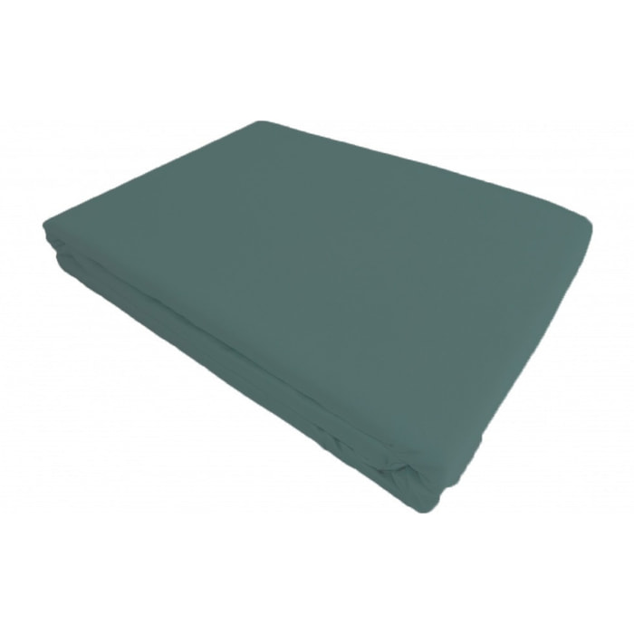 Drap plat satin de coton céladon