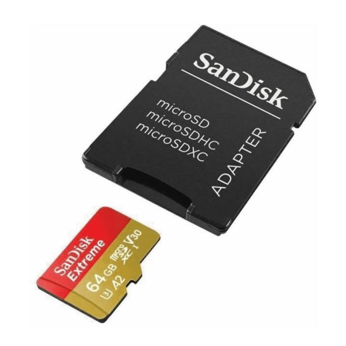 Carte Micro SD SANDISK 64GO microSD  Extreme SDXC