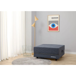 Puff Cama Marmota con Viscoelástica - Sillón Cama Plegable y Convertible - Diseño Elegante y Versátil para Visitas - Tejido de Alta Calidad - 3 Años de Garantía