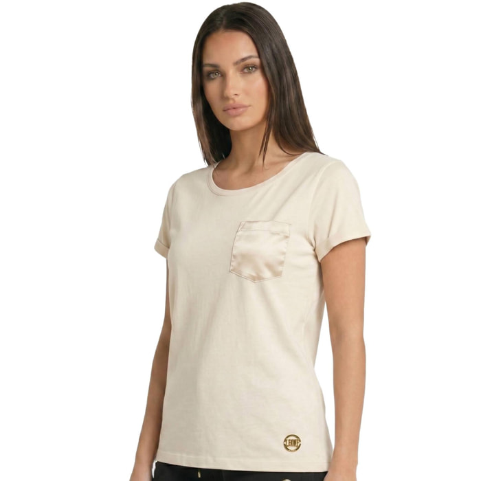 Camiseta elegante de manga corta para mujer