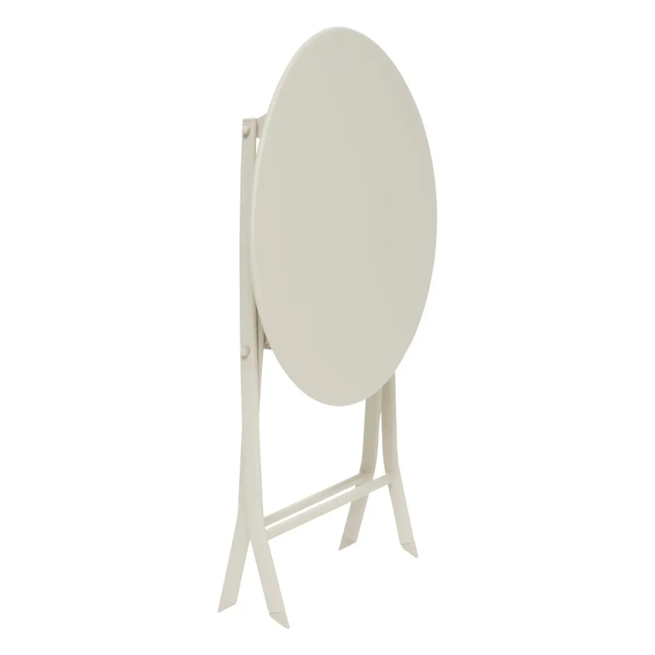 Table de jardin pliante ronde "Greensboro" argile 2 places