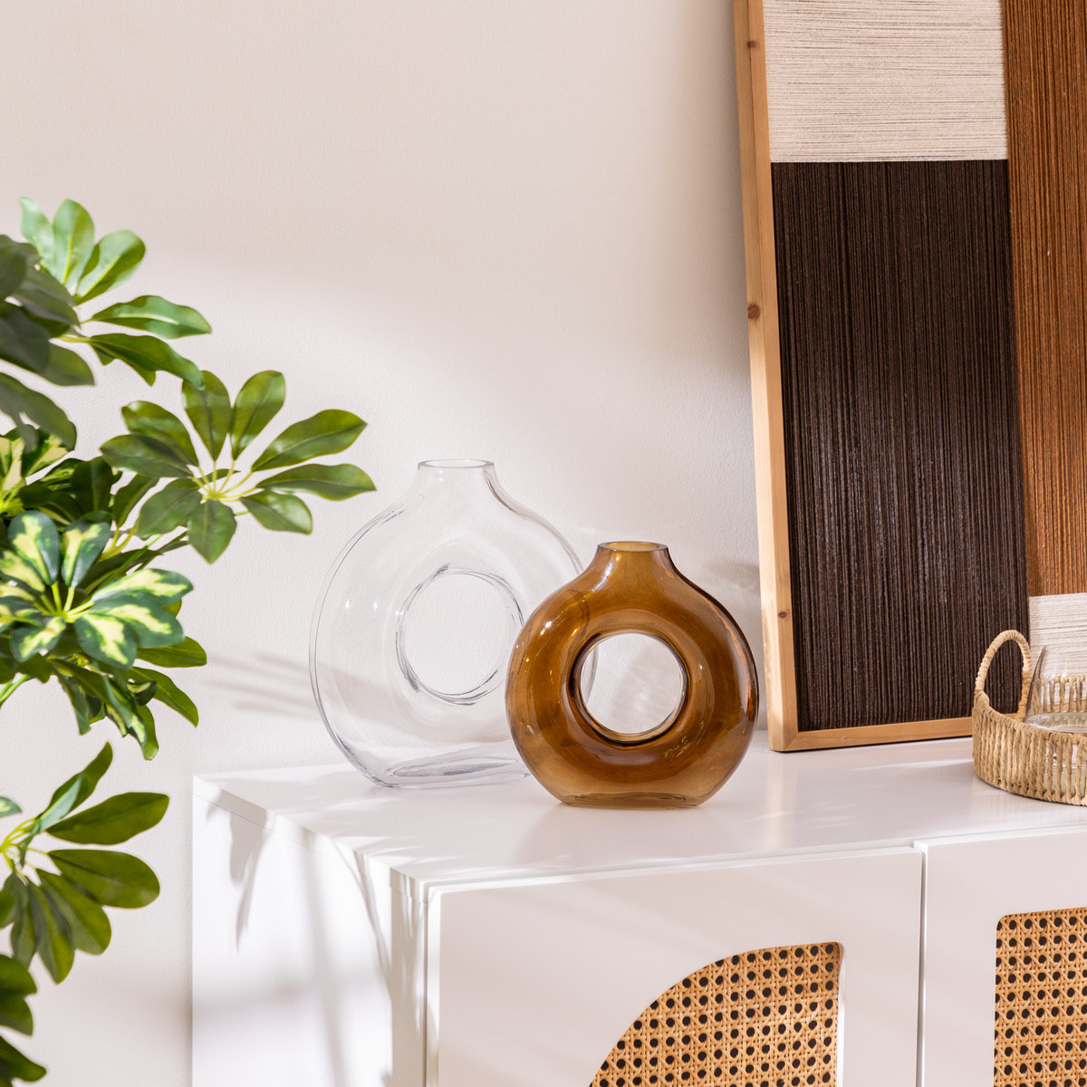 Vase "Circle" transparent H25,5cm