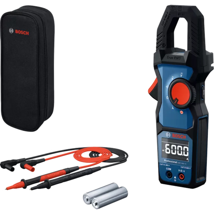 Pince ampèremétrique GMC 600-15 Professional - 600 V CA/CC - BOSCH - 0601077600