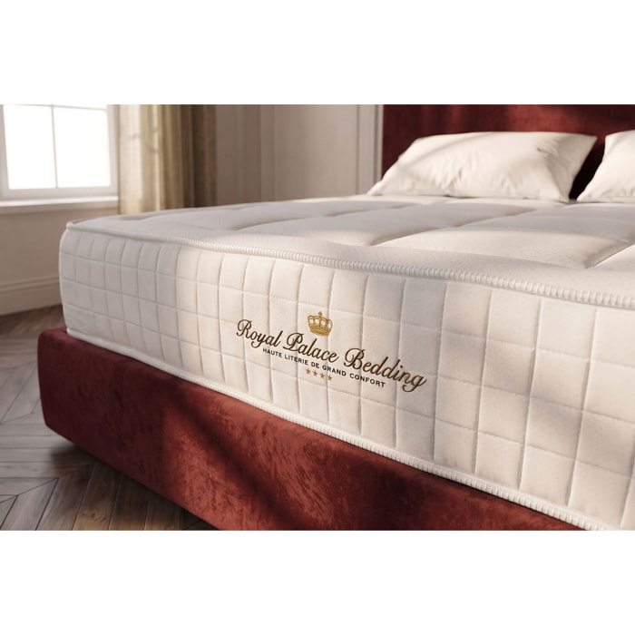 Matelas Mémoire de forme - Confort ferme et accueil enveloppant - 24 d'épaisseur, 3 zones de confort - Qualité hôtellière - 1 place