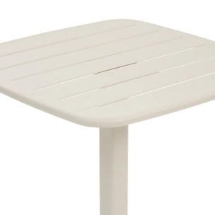 Table haute de jardin 2 places Alegoria 70x70cm argile