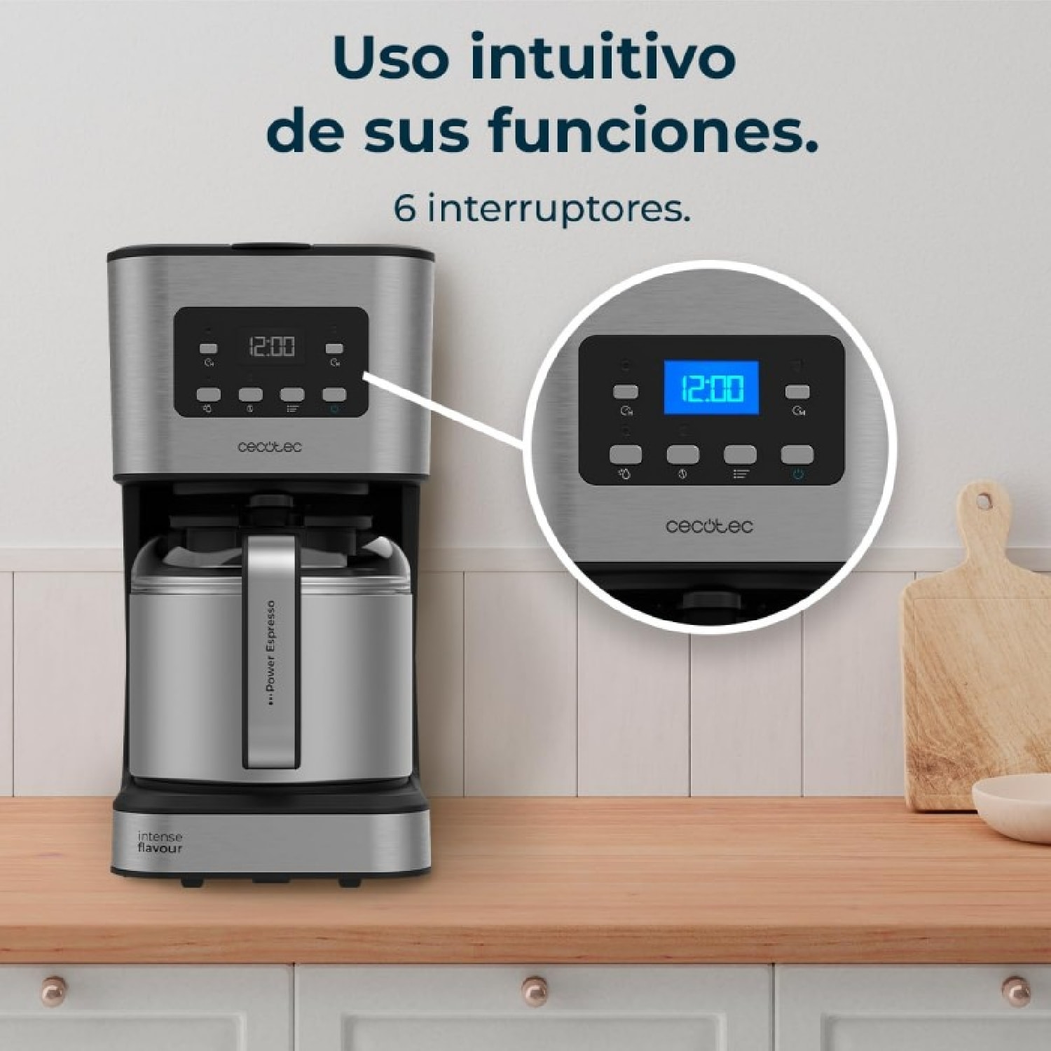 Cecotec Cafetera de goteo Coffee 66 Drop & Thermo Time