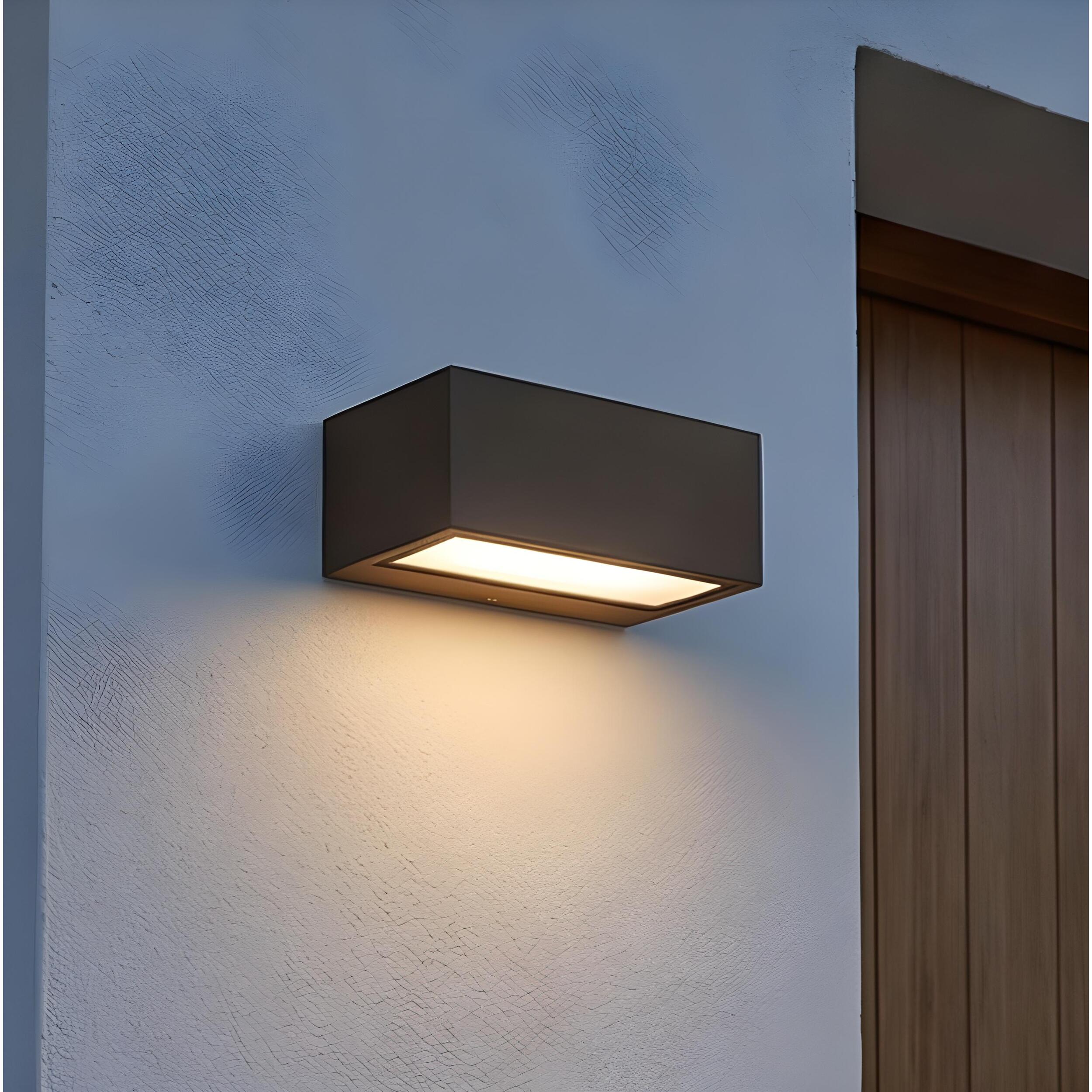 LEDS C4 Aplique Ip66 Nemesis Aluminium 70*170Mm R7S 100W Marrón 1498Lm