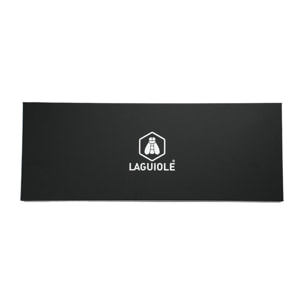 Couteau à trancher noir damas 34cm avec étui - "Core"