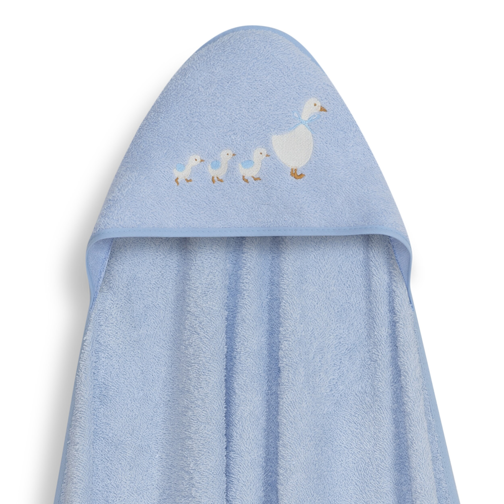 Capa Baño 1X1 Mod Patitos Familia+ Gorro Azul