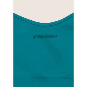 Top sportivo seamless con scollo a cuore e supporto leggero