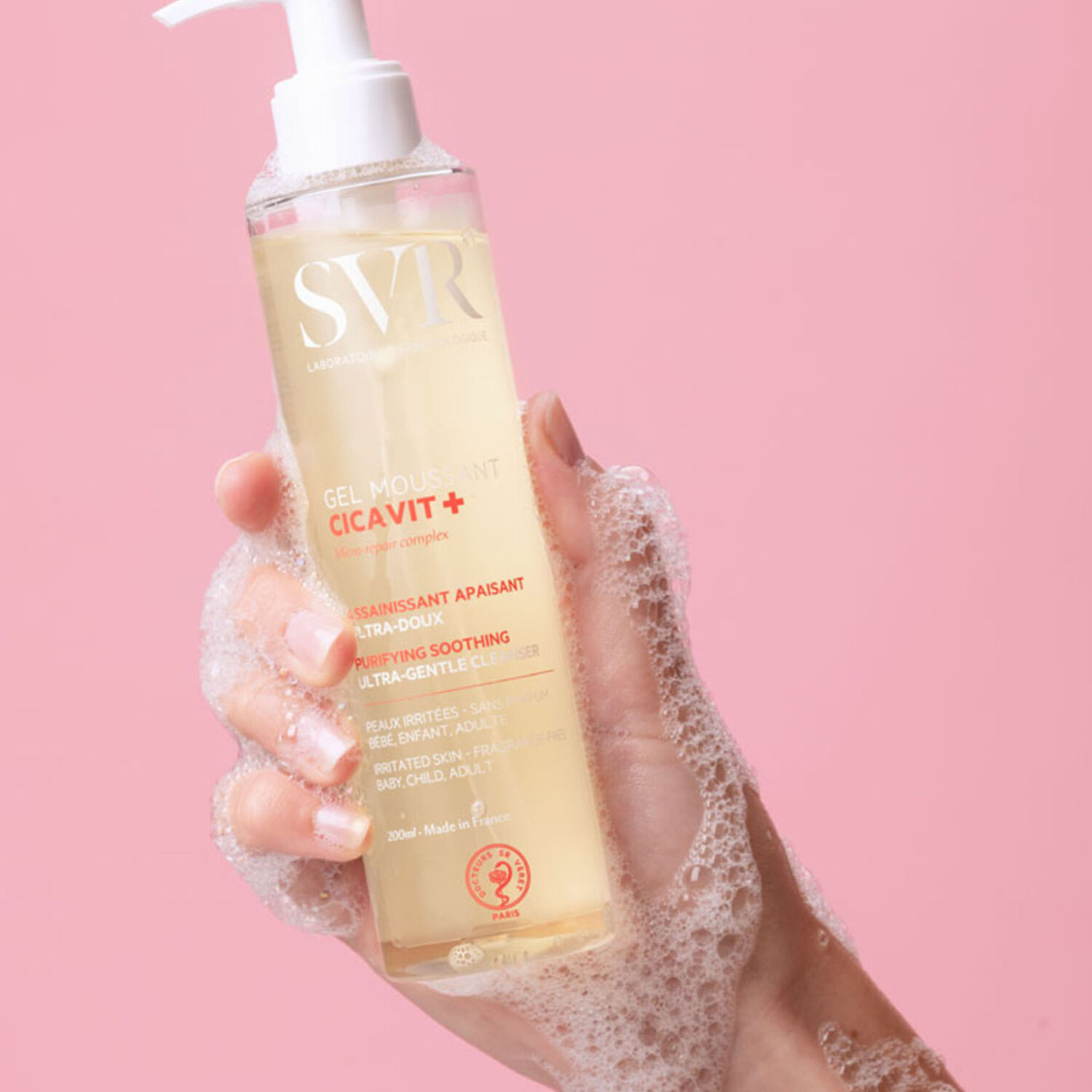Cicavit - Gel Nettoyant Assainissant Apaisant Ultra-Doux Peaux Irritées 200 ml