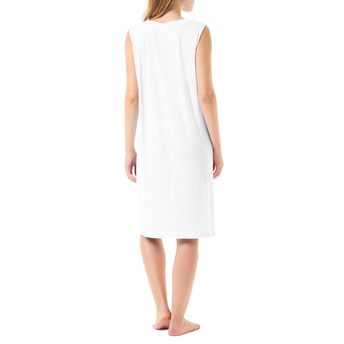 Camisón corto marfil