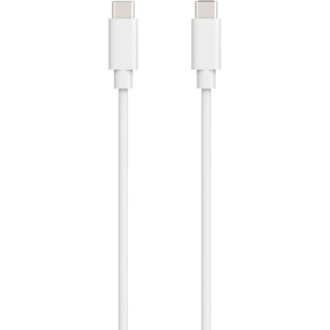 Chargeur secteur ESSENTIELB chargeur 20W + cable USB-C / USB-C blanc